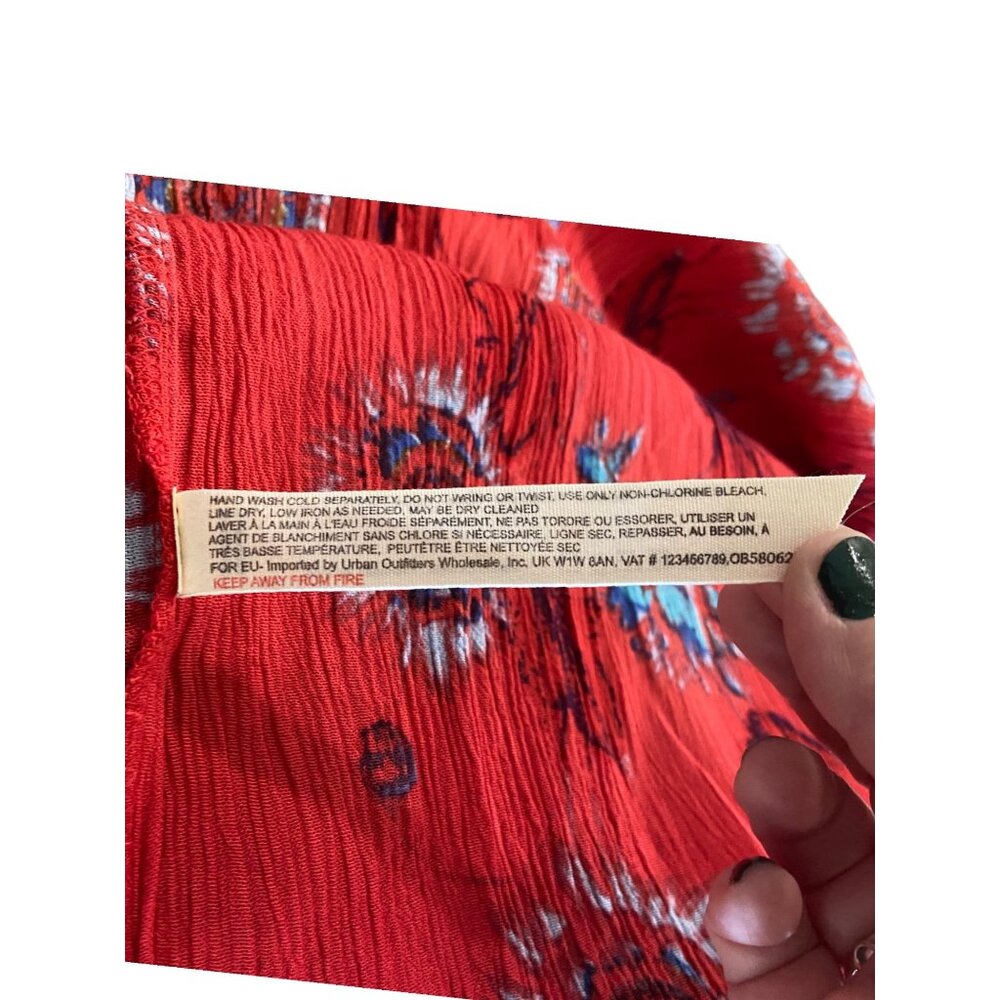 Free People Intimately Garden Party Maxi Dress Red Size XS - Picture 5 of 13